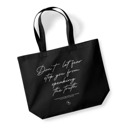 Tote bag shopper - Don't let fear stop you